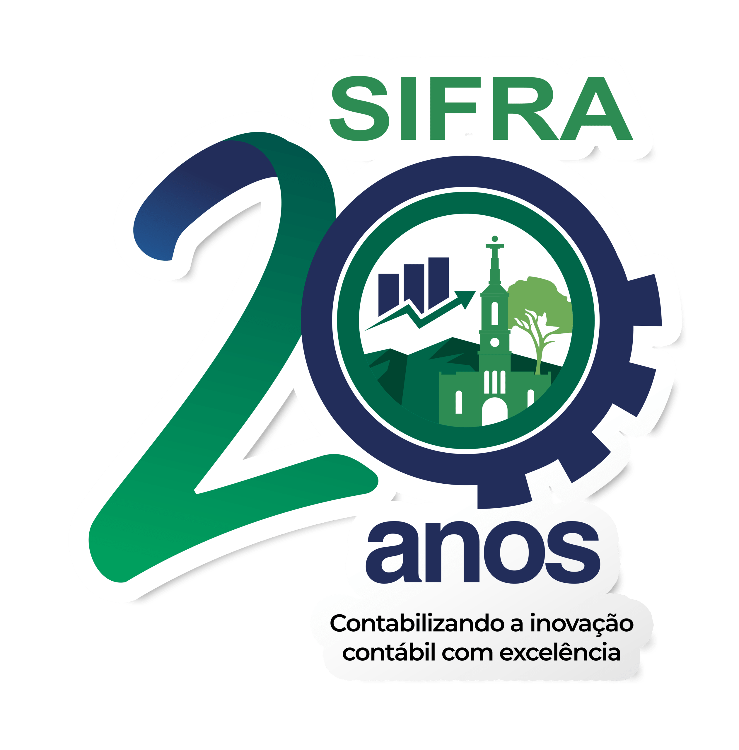 Logo atual de 20 anos da SIFRA